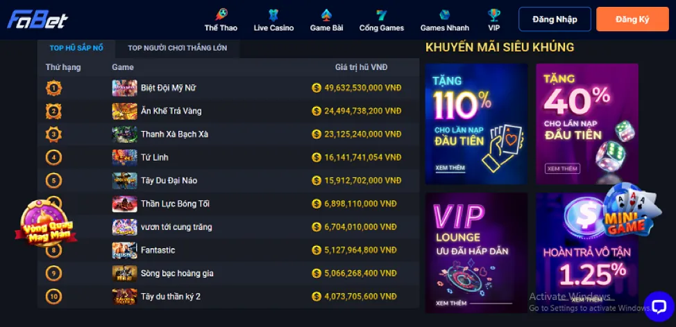 Hình ảnh các chương trình khuyến mãi của 13win1 nhà cái